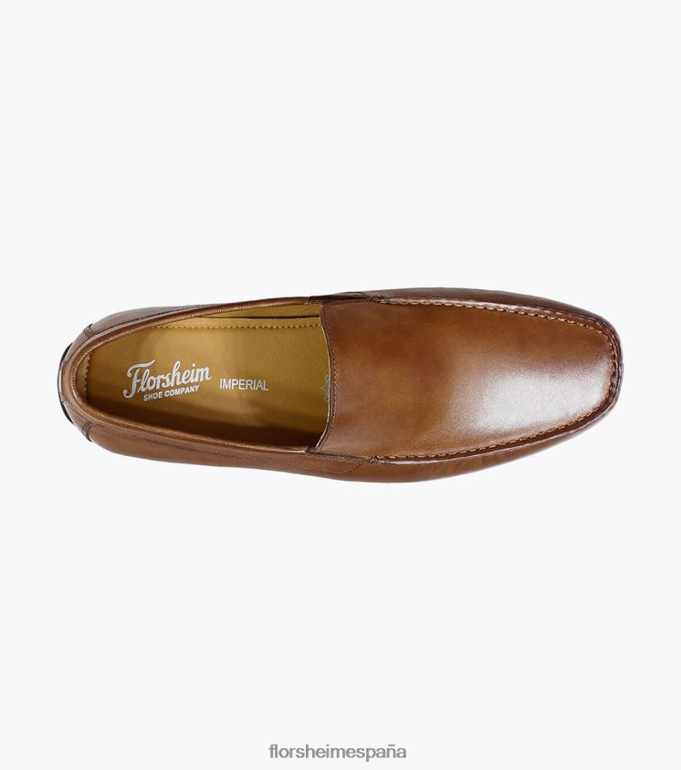 Slip veneciano con punta de mocasín dubino Florsheim hombres LPVB4P279 calzado coñac - Imagen 4