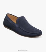 Slip veneciano con punta de mocasín dubino Florsheim hombres LPVB4P282 calzado ante azul marino