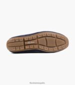 Slip veneciano con punta de mocasín dubino Florsheim hombres LPVB4P282 calzado ante azul marino - Imagen 3