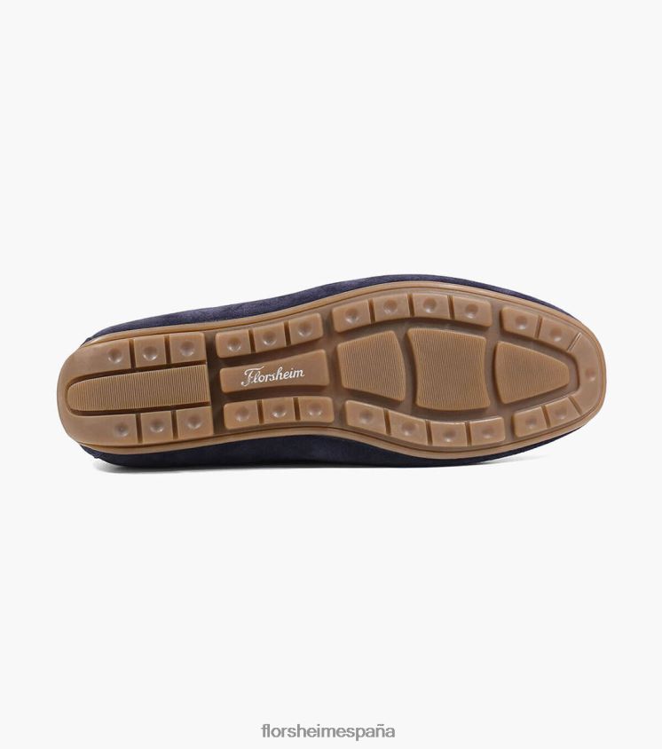 Slip veneciano con punta de mocasín dubino Florsheim hombres LPVB4P282 calzado ante azul marino - Imagen 3