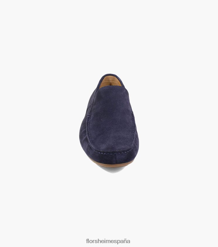 Slip veneciano con punta de mocasín dubino Florsheim hombres LPVB4P282 calzado ante azul marino - Imagen 6