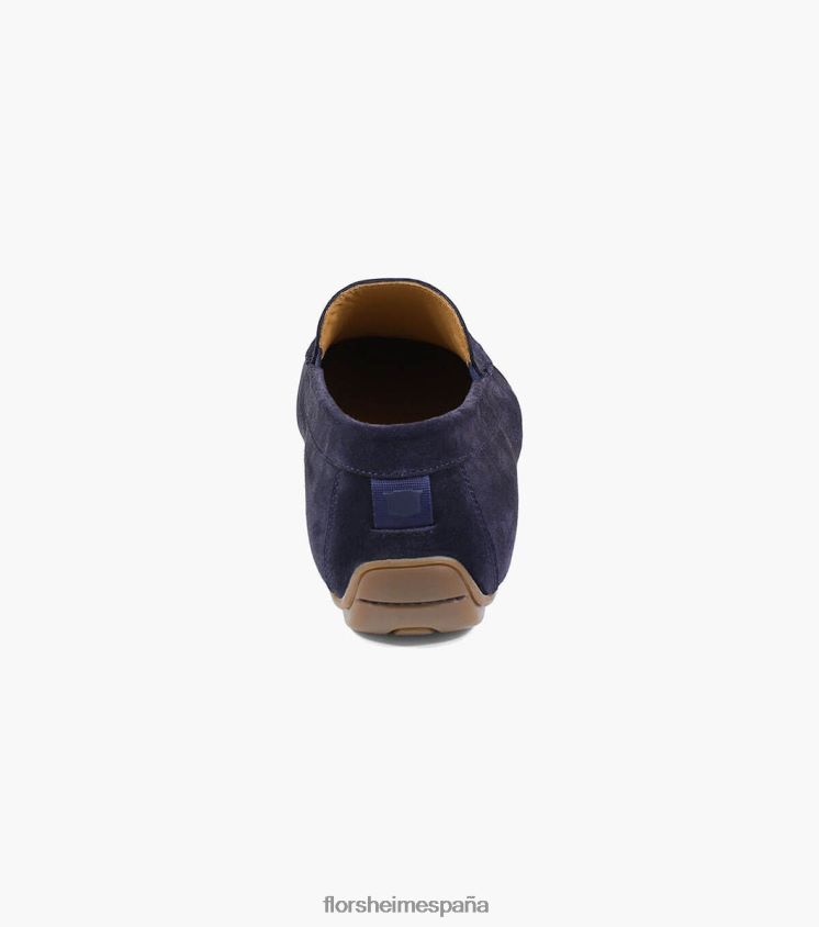 Slip veneciano con punta de mocasín dubino Florsheim hombres LPVB4P282 calzado ante azul marino - Imagen 7