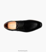 sorrento puntera lisa con una sola correa de monje Florsheim hombres LPVB4P145 calzado negro - Imagen 4