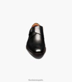 sorrento puntera lisa con una sola correa de monje Florsheim hombres LPVB4P145 calzado negro - Imagen 6