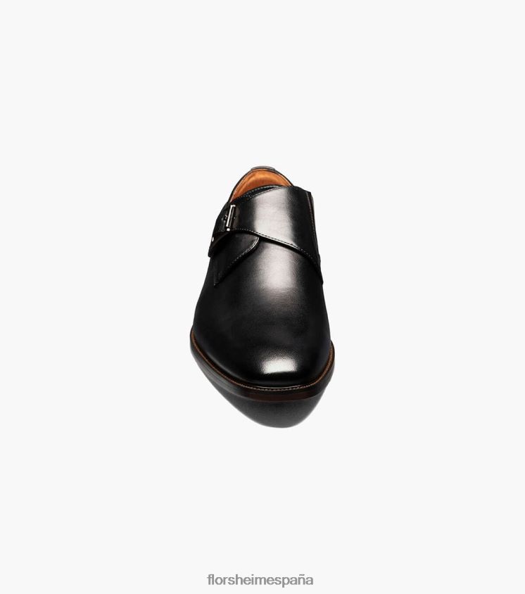 sorrento puntera lisa con una sola correa de monje Florsheim hombres LPVB4P145 calzado negro - Imagen 6