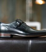 sorrento puntera lisa con una sola correa de monje Florsheim hombres LPVB4P145 calzado negro - Imagen 8
