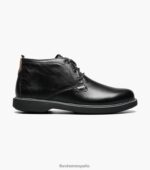 supacush jr. bota chukka con puntera lisa Florsheim niños LPVB4P451 calzado negro caído - Imagen 2