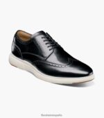 tablero oxford con punta de ala Florsheim hombres LPVB4P173 calzado blanco negro