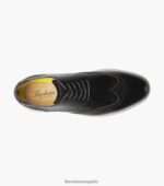 tablero oxford con punta de ala Florsheim hombres LPVB4P173 calzado blanco negro - Imagen 4