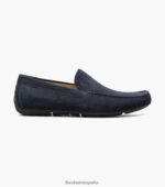 talladega moc toe veneciano conductor Florsheim hombres LPVB4P100 calzado ante azul marino - Imagen 2