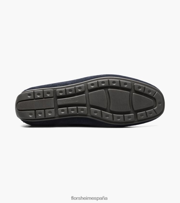 talladega moc toe veneciano conductor Florsheim hombres LPVB4P100 calzado ante azul marino - Imagen 3