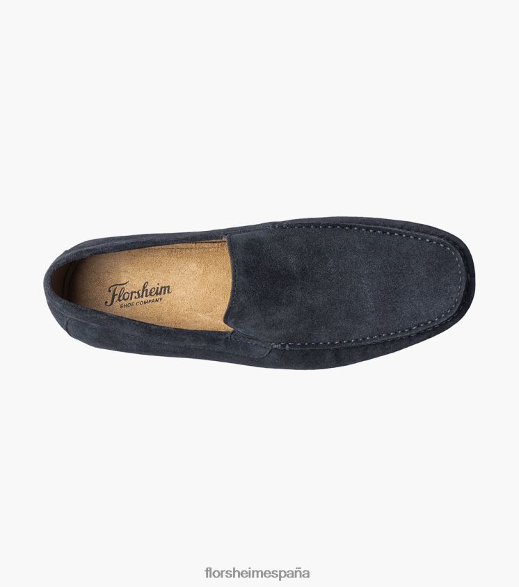 talladega moc toe veneciano conductor Florsheim hombres LPVB4P100 calzado ante azul marino - Imagen 4