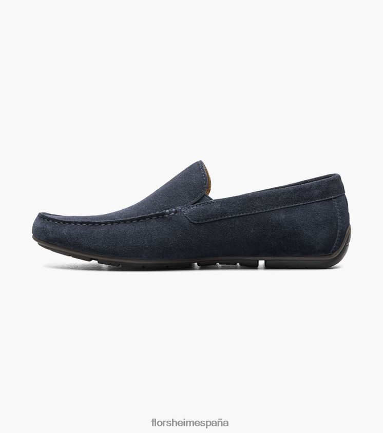 talladega moc toe veneciano conductor Florsheim hombres LPVB4P100 calzado ante azul marino - Imagen 5