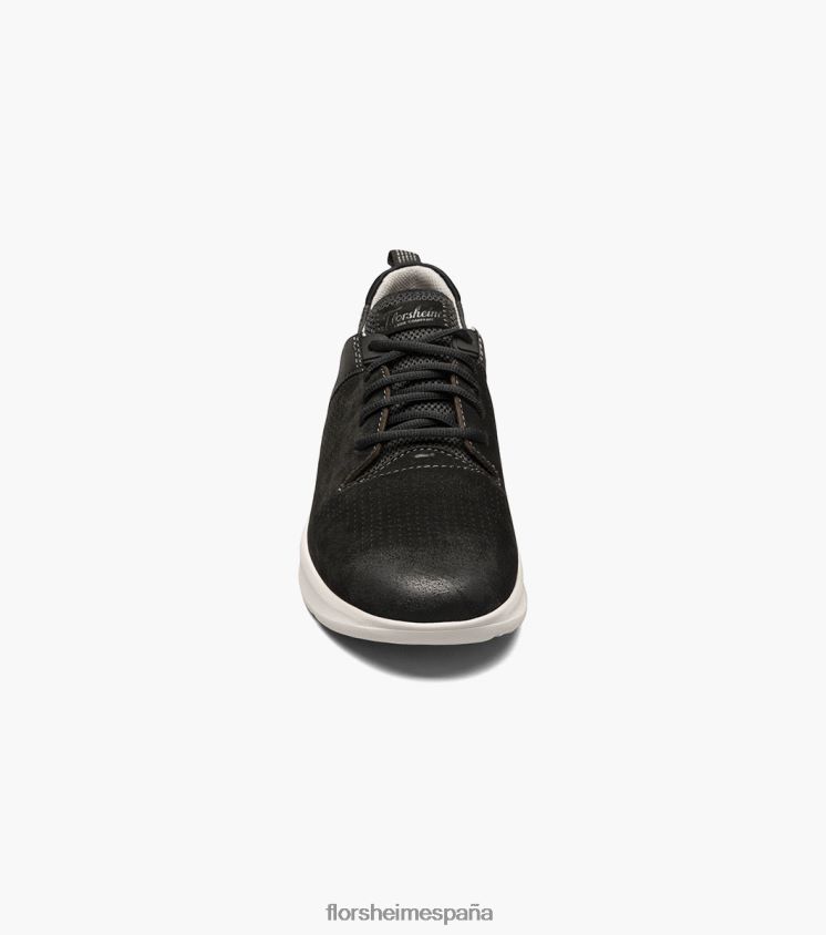 tenis con cordones Studio Perf Toe Florsheim hombres LPVB4P294 calzado nubuck negro - Imagen 6