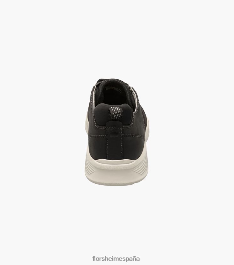 tenis con cordones Studio Perf Toe Florsheim hombres LPVB4P294 calzado nubuck negro - Imagen 7