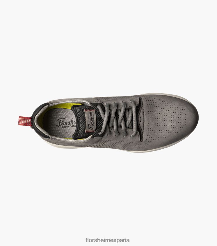 tenis con cordones Studio Perf Toe Florsheim hombres LPVB4P295 calzado gris - Imagen 4