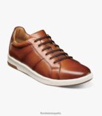 tenis cruzados con cordones en los dedos Florsheim hombres LPVB4P331 calzado coñac