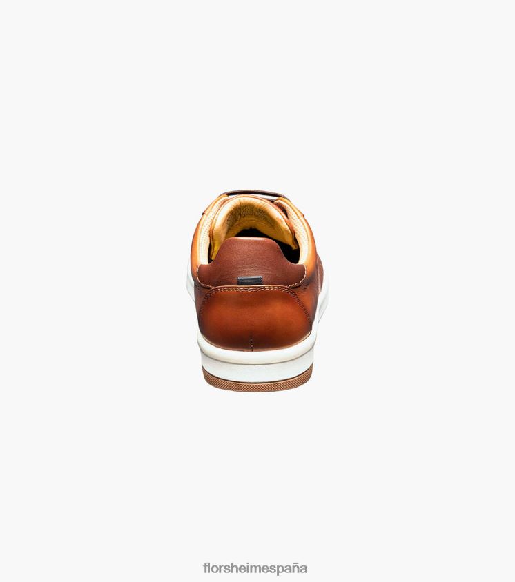 tenis cruzados con cordones en los dedos Florsheim hombres LPVB4P331 calzado coñac - Imagen 8