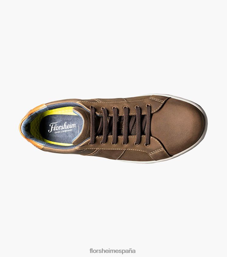 tenis cruzados con cordones en los dedos Florsheim hombres LPVB4P332 calzado champiñón - Imagen 5