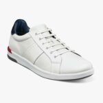 tenis cruzados con cordones en los dedos Florsheim hombres LPVB4P333 calzado blanco