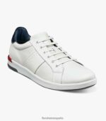 tenis cruzados con cordones en los dedos Florsheim hombres LPVB4P333 calzado blanco