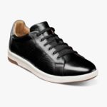 tenis cruzados con cordones en los dedos Florsheim hombres LPVB4P334 calzado negro