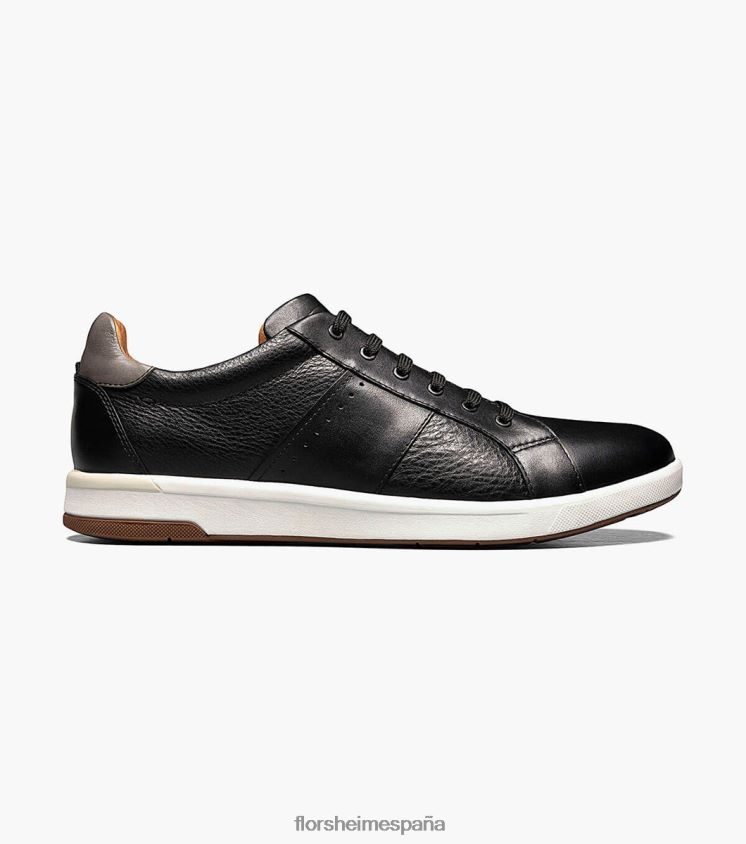 tenis cruzados con cordones en los dedos Florsheim hombres LPVB4P334 calzado negro - Imagen 3