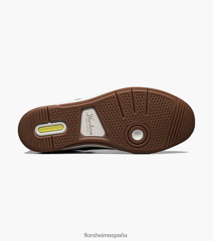 tenis cruzados con cordones en los dedos Florsheim hombres LPVB4P334 calzado negro - Imagen 4