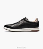 tenis cruzados con cordones en los dedos Florsheim hombres LPVB4P334 calzado negro - Imagen 6