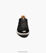 tenis cruzados con cordones en los dedos Florsheim hombres LPVB4P334 calzado negro - Imagen 7