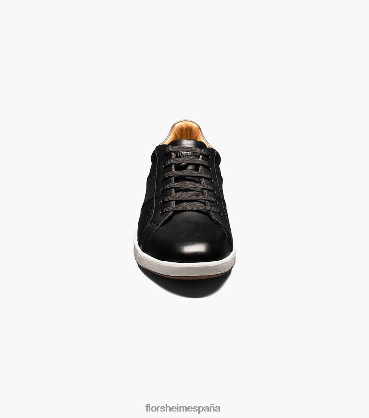 tenis cruzados con cordones en los dedos Florsheim hombres LPVB4P334 calzado negro - Imagen 7