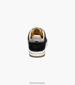 tenis cruzados con cordones en los dedos Florsheim hombres LPVB4P334 calzado negro - Imagen 8