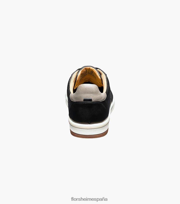 tenis cruzados con cordones en los dedos Florsheim hombres LPVB4P334 calzado negro - Imagen 8