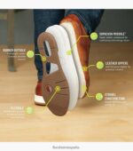 tenis cruzados con cordones en los dedos Florsheim hombres LPVB4P335 calzado Armada - Imagen 2
