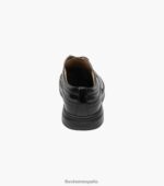 tenis premier con cordones y punta de ala Florsheim hombres LPVB4P108 calzado charol negro - Imagen 7