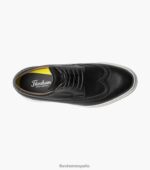 tenis premier con cordones y punta de ala Florsheim hombres LPVB4P109 calzado negro - Imagen 4