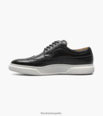 tenis premier con cordones y punta de ala Florsheim hombres LPVB4P109 calzado negro - Imagen 5