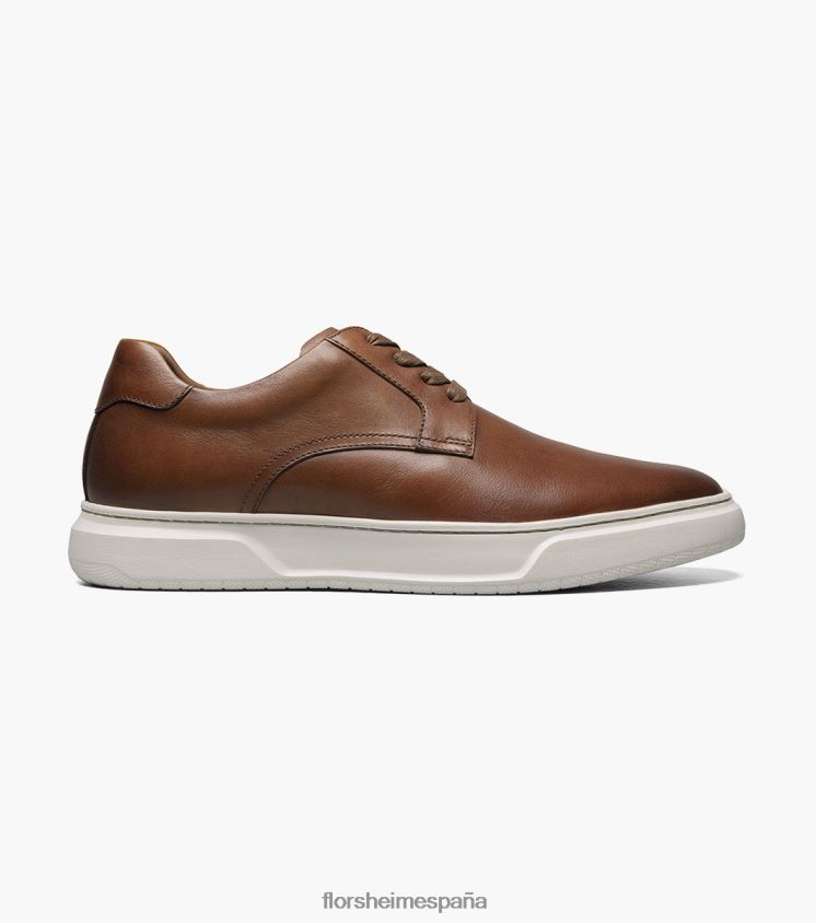 tenis premier con cordones y puntera lisa Florsheim hombres LPVB4P231 calzado coñac - Imagen 2