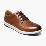 trabajo cruzado puntera de acero puntera lisa oxford Florsheim hombres LPVB4P404 calzado coñac