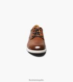 trabajo cruzado puntera de acero puntera lisa oxford Florsheim hombres LPVB4P404 calzado coñac - Imagen 6