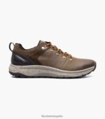 zapatilla de deporte con cordones y punta plana de la banda de rodadura lite 1 Florsheim hombres LPVB4P314 calzado marrón ch - Imagen 2