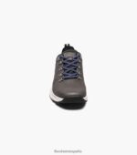 zapatilla de deporte con cordones y punta plana de la banda de rodadura lite 1 Florsheim hombres LPVB4P316 calzado gris - Imagen 6