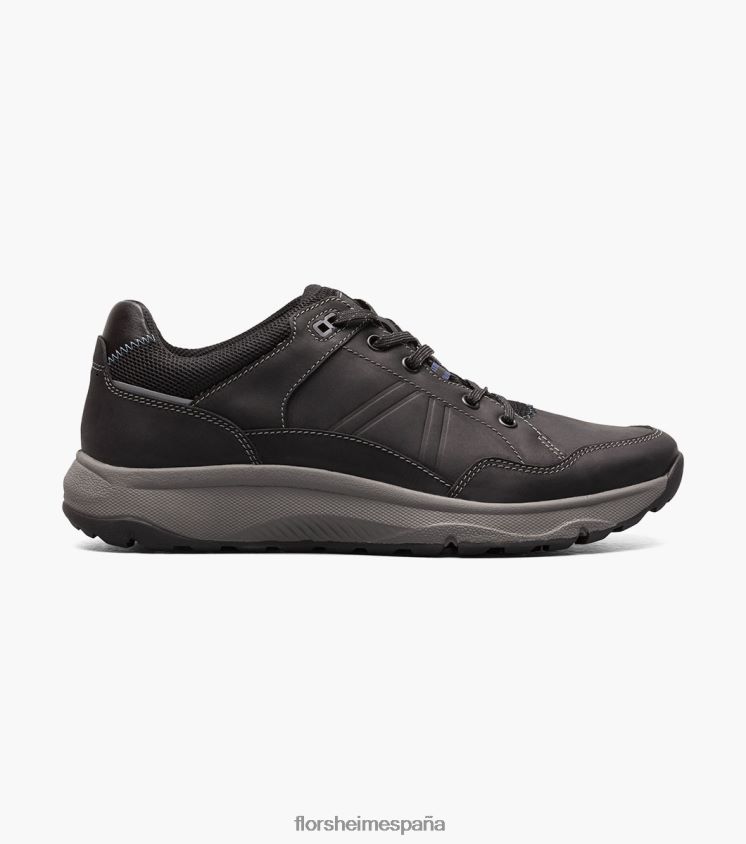 zapatillas con cordones y punta de mocasín lite 1 de la banda de rodadura Florsheim hombres LPVB4P308 calzado ch negro - Imagen 2