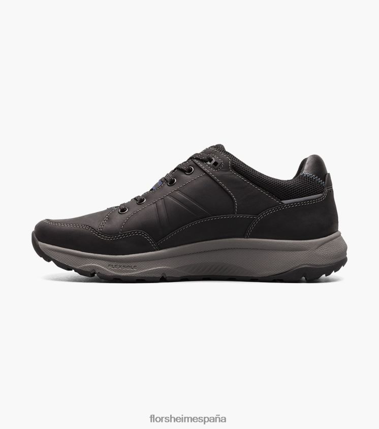 zapatillas con cordones y punta de mocasín lite 1 de la banda de rodadura Florsheim hombres LPVB4P308 calzado ch negro - Imagen 5