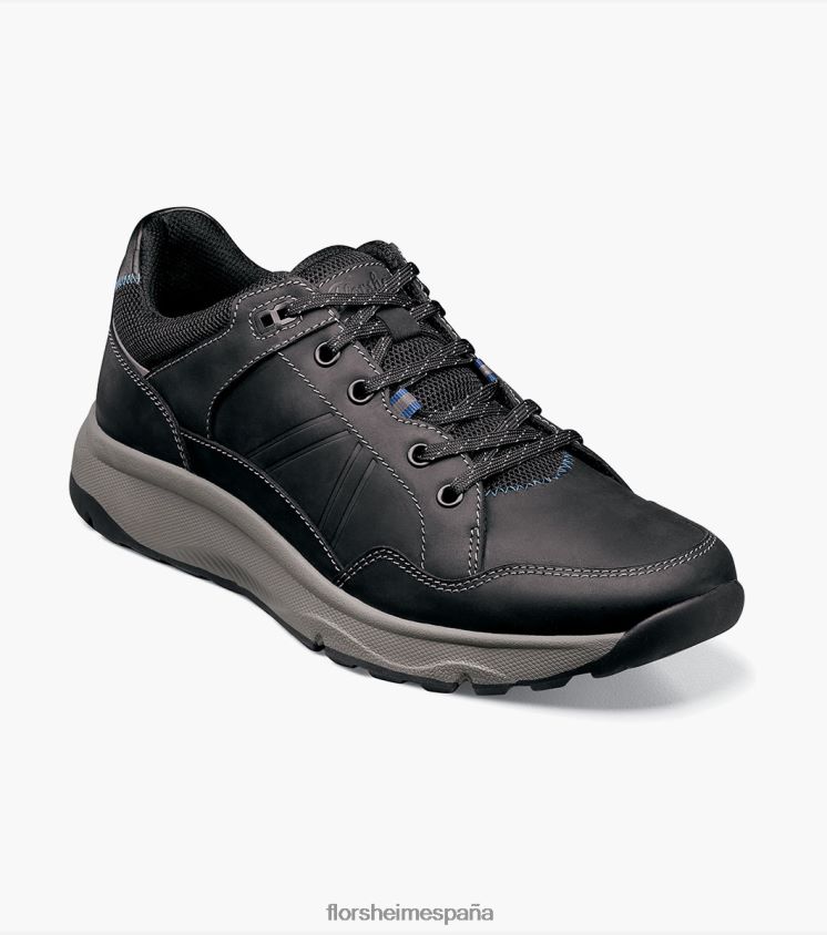 zapatillas con cordones y punta de mocasín lite 1 de la banda de rodadura Florsheim hombres LPVB4P308 calzado ch negro - Imagen 1