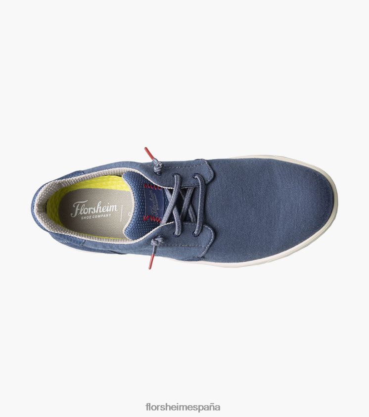 zapatillas cruzadas de lona con puntera lisa Florsheim hombres LPVB4P12 calzado Armada - Imagen 4