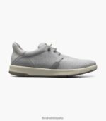 zapatillas cruzadas de lona con puntera lisa Florsheim hombres LPVB4P13 calzado gris claro - Imagen 2