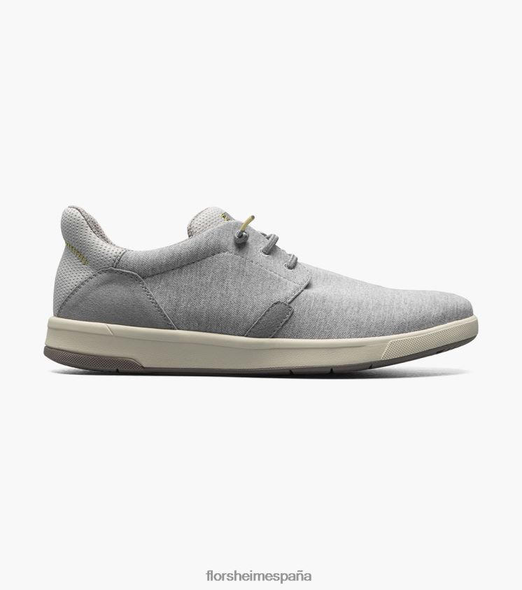zapatillas cruzadas de lona con puntera lisa Florsheim hombres LPVB4P13 calzado gris claro - Imagen 2