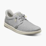 zapatillas cruzadas de lona con puntera lisa Florsheim hombres LPVB4P13 calzado gris claro