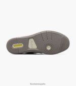 zapatillas cruzadas de lona con puntera lisa Florsheim hombres LPVB4P13 calzado gris claro - Imagen 3